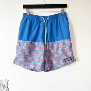 Vineyard Vines Chappy Fan Palmed Swim Trunks Shorts M